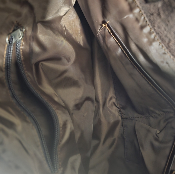 Leather/ Suede Hobo Patchwork  Bag EUC - Picture 6 of 6